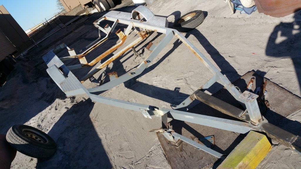 Boat Trailer Before Sandblasting by Kiwi Sandblasting and Painting