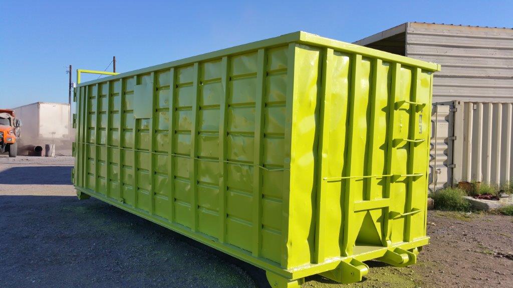 Garbage Containers After Paint by Kiwi Sandblasting and Painting
