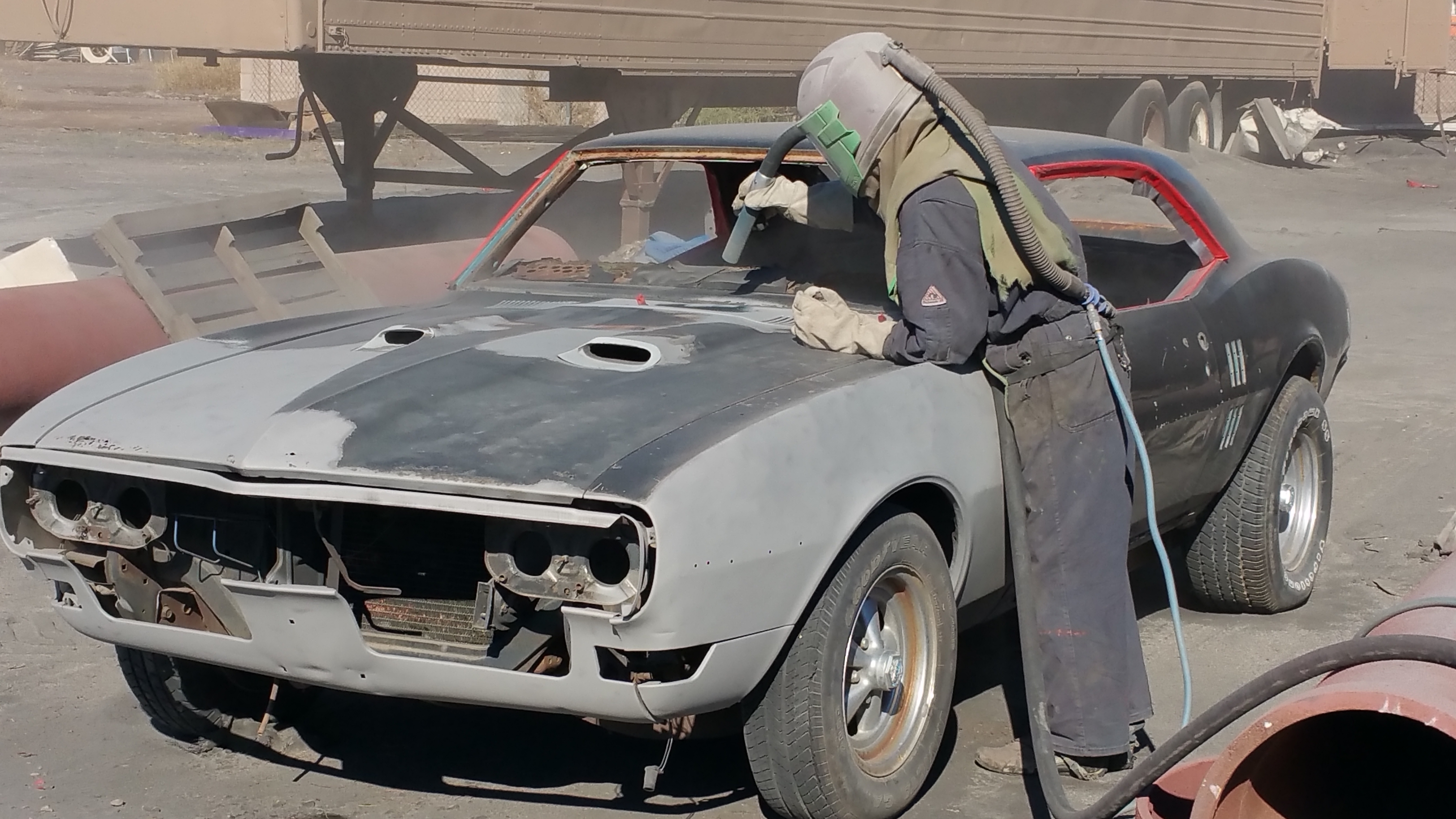 Sports Car Bead Blasting Before 2 by Kiwi Sandblasting and Painting