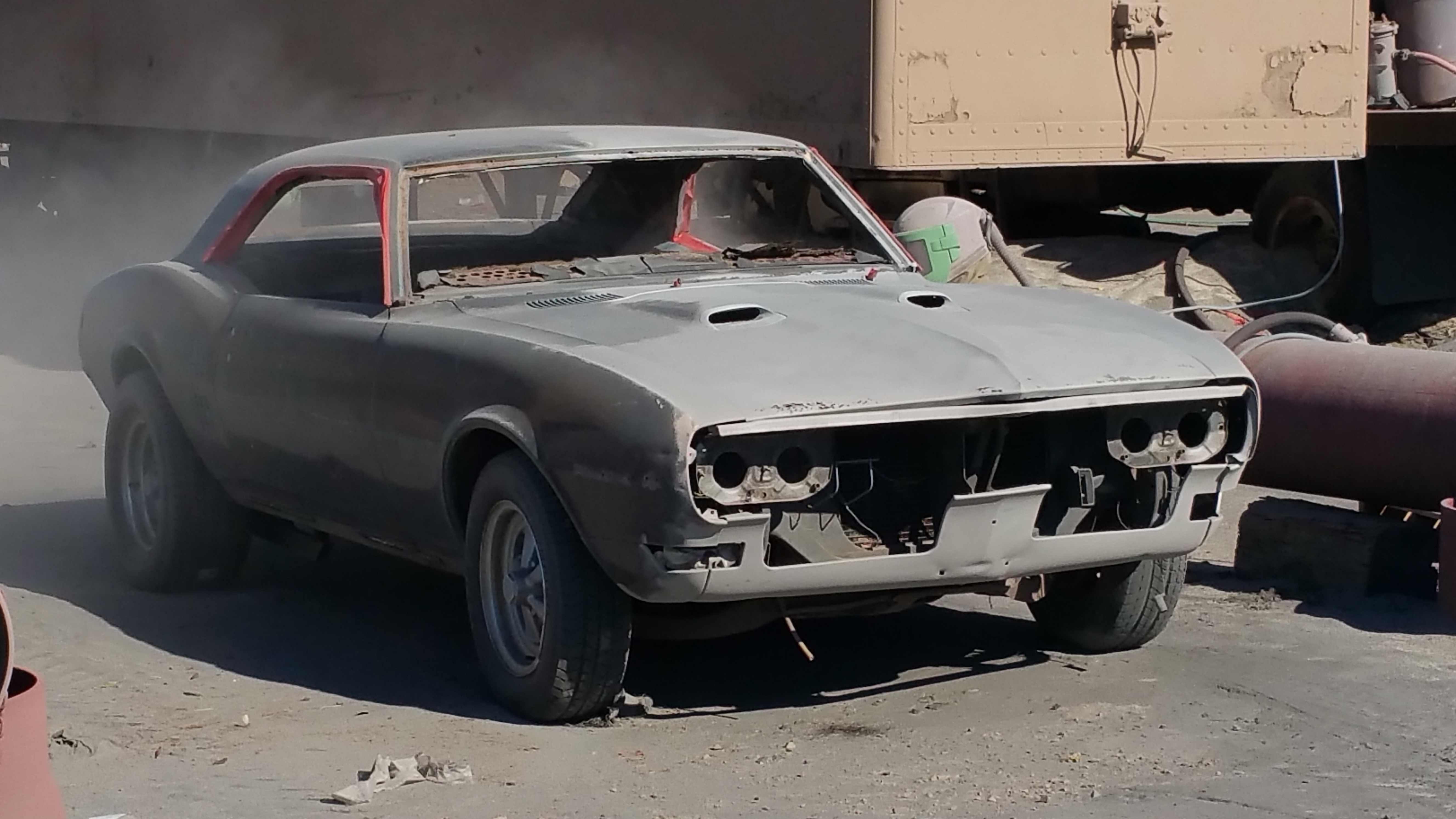 Sports Car Media Blasting Before 3 by Kiwi Sandblasting and Painting