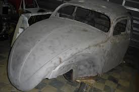 Vw Bug Outside Primed After Sandblasting by Kiwi Sandblasting and Painting