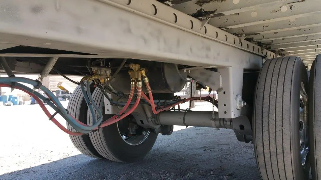 Before semi trucks and trailers sandblasting